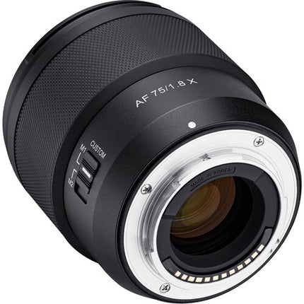 Rokinon AF 75mm f1.8 FE Objetivo Telefoto APS-C F22 Compacto Ligero