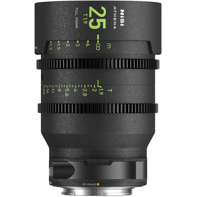 NiSi ATHENA PRIME 25mm T1.9 Lente Full-Frame Montura RF con Filtro Drop-In