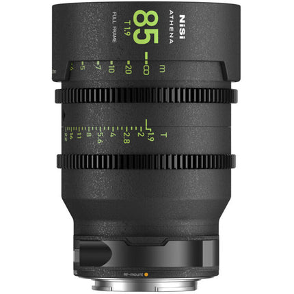 NiSi ATHENA PRIME 85mm T1.9 Lente Full Frame Montura RF con Filtro Drop-In