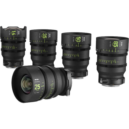 NiSi ATHENA Prime T2.4/1.9 Kit de 5 Lentes Full-Frame 14-85mm Maletín rígido