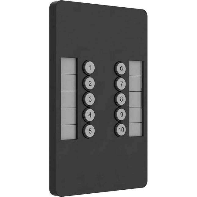 ChamSys SnakeSys 10Scene Estación de Pared con 2 Placas y Cubiertas Blanca y Negra