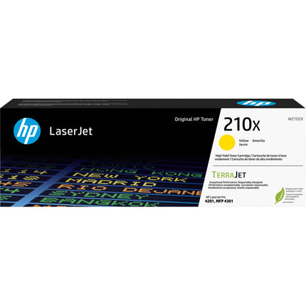 HP 210X Cartucho de Tóner Láser Amarillo 5500 Páginas para Color LaserJet Pro