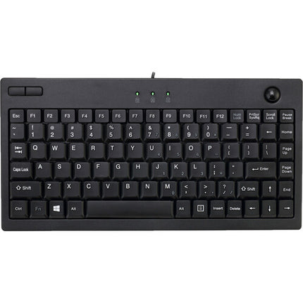Adesso Mini Teclado Trackball Negro USB con Garantía Limitada 1 Año