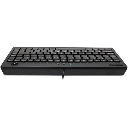 Adesso Mini Teclado Trackball Negro USB con Garantía Limitada 1 Año