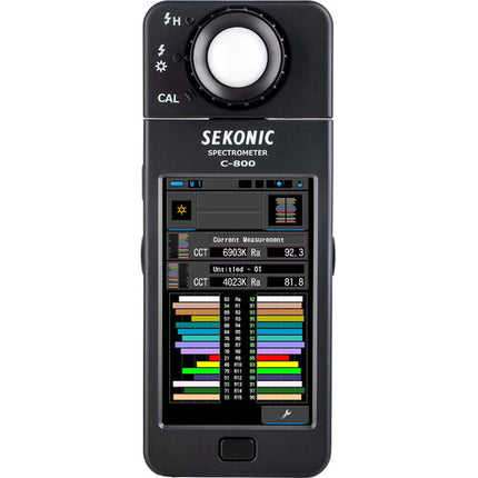 Sekonic SPECTROMETER C-800 Espectrómetro con rango 0.09-18600 fc pantalla táctil 4.3"