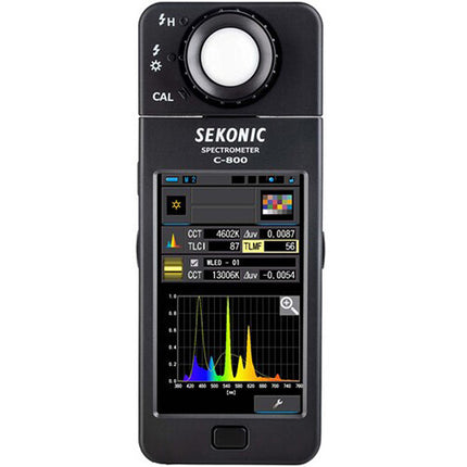 Sekonic SPECTROMETER C-800 Espectrómetro con rango 0.09-18600 fc pantalla táctil 4.3"