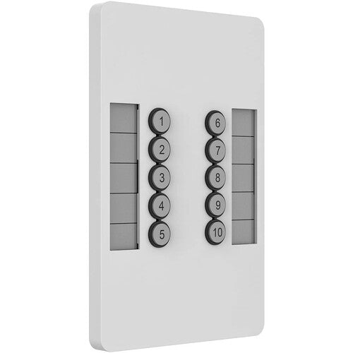 ChamSys SnakeSys 10Scene Estación de Pared con 2 Placas y Cubiertas Blanca y Negra