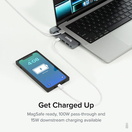Plugable 5-en-1 Hub USB-C para MacBook Pro Air con Ethernet 3.5 mm audio