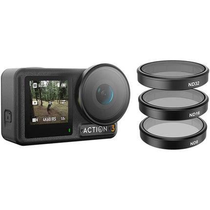 TELESIN Filtro Circular Polarizador y ND para DJI Osmo Action 3 con 3 4 5 Stops