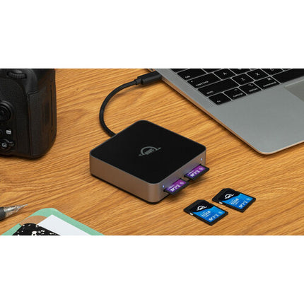 OWC Atlas Dual Lector de Tarjetas SD Dual UHS-II 300 MBs USB-C