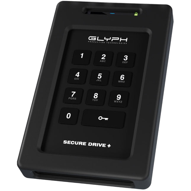Glyph Technologies SecureDrive+ SSD Externo Encriptado 1TB USB-C 360 MB/s con Teclado