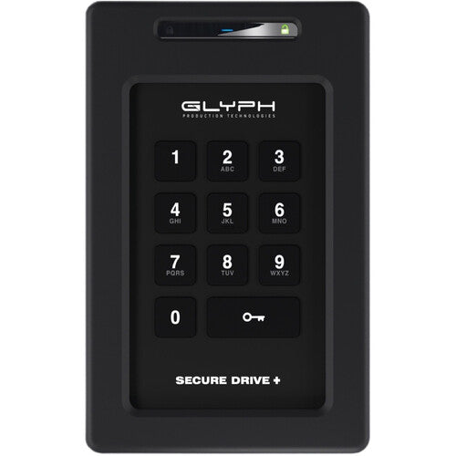 Glyph Technologies SecureDrive+ SSD Externo Encriptado 1TB USB-C 360 MB/s con Teclado