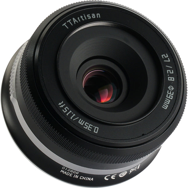 TTArtisan 27mm f/2.8 Lente para Nikon Z APS-C Distancia 13.8" con Parasol