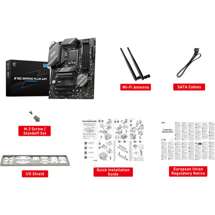 MSI B760 GAMING PLUS WIFI Placa Base ATX LGA 1700 DDR5 Wi-Fi 6E SATA