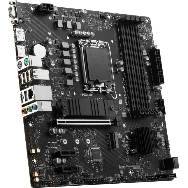 MSI PRO B760M-P DDR4 Placa Base Micro-ATX LGA 1700 4x DDR4 2x M.2