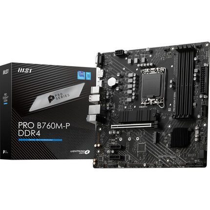 MSI PRO B760M-P DDR4 Placa Base Micro-ATX LGA 1700 4x DDR4 2x M.2