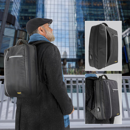 Ruggard Mochila Slim para Laptop 17" Compartimento Acolchado y USB