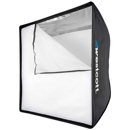 Westcott Rapid Box Switch Softbox 3 x 3 pies con difusores interiores y exteriores y funda de transporte