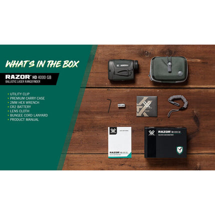 Vortex 7x25 Razor HD Telemetro Láser Balístico 4000 Yds Bluetooth Waterproof