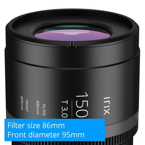 IRIX 150mm T3.0 Lente Macro Cine 1:1 Fuji X Montura con Sellos Resistente al Clima
