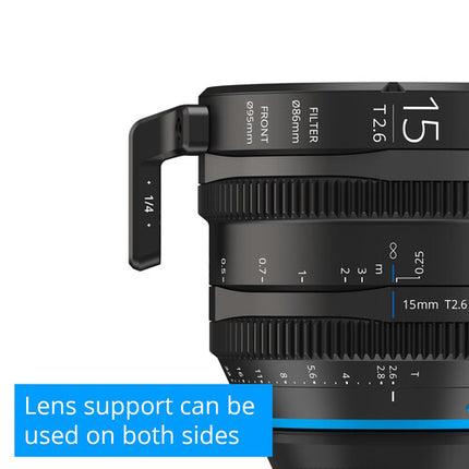 IRIX 15mm T2.6 Lente Cine para FUJIFILM X con Montura y Sellado Climático