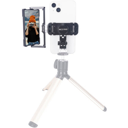 Niceyrig Kit de Selfie para Streaming Vlogging con Monitor Plegable 4.8" y Soporte para Smartphone