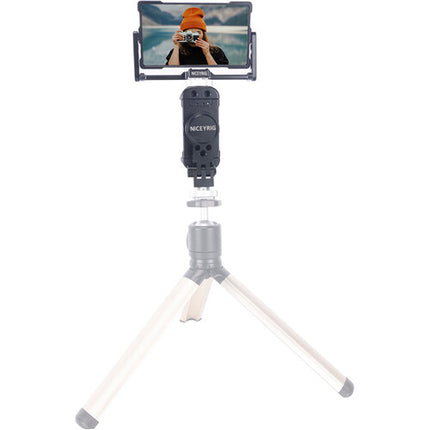 Niceyrig Kit de Selfie para Streaming Vlogging con Monitor Plegable 4.8" y Soporte para Smartphone