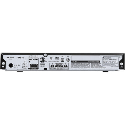 Panasonic DMP-BD84P-K Reproductor Blu-ray Full HD 1080p USB Frontal