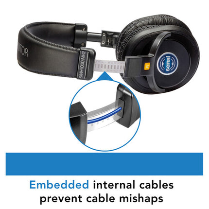 Senal SMH-1000-MK2 Auriculares Profesionales Monitor con Almohadillas Extradeep y Soporte Clamp On