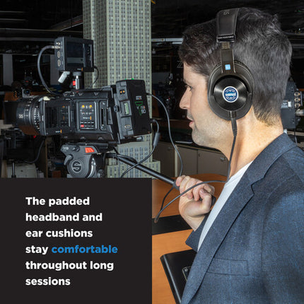Senal SMH-1000-MK2 Auriculares Profesionales Cerrados 40mm con Cable en Espiral y Recto