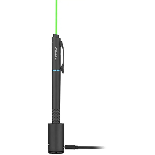 Olight O'pen Glow Linterna Bolígrafo Recargable 120 Lúmenes Luz Blanca y Punta LED Negro