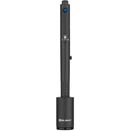 Olight O'pen Glow Linterna Bolígrafo Recargable 120 Lúmenes Luz Blanca y Punta LED Negro