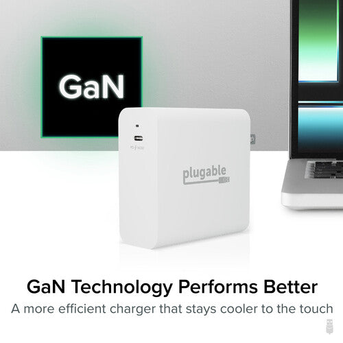 Plugable Adaptador de corriente USB-C GaN 140W con enchufe plegable y PD 3.1
