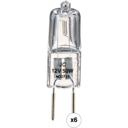 Impact BRL JC Lámpara Halógena 50W 12V Base GY6.35 Paquete 6 unidades