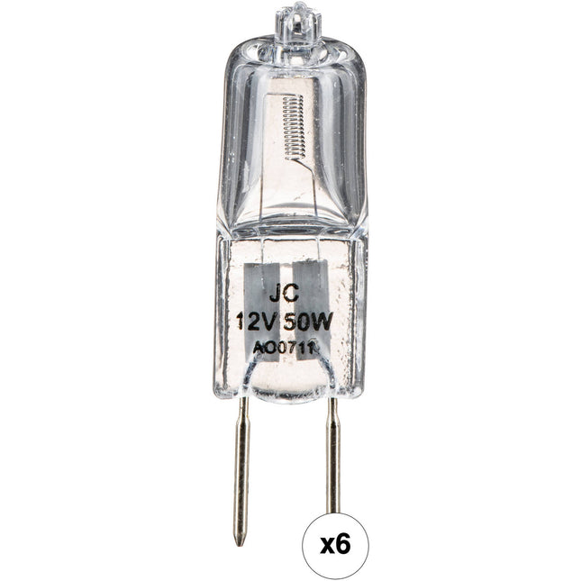 Impact BRL JC Lámpara Halógena 50W 12V Base GY6.35 Paquete 6 unidades