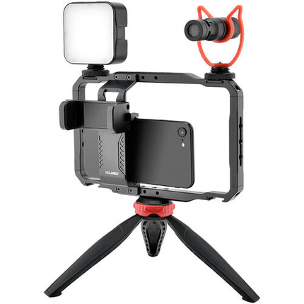 YELANGU LW-B01-1 Jaula Universal para Smartphone con Clamp para Power Bank y Montaje Múltiple