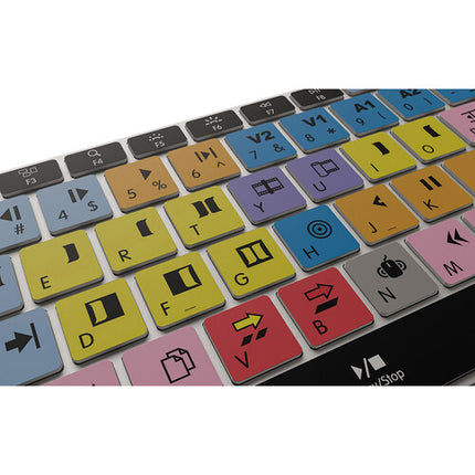 KB Covers Teclado Retroiluminado Avid Media Composer macOS Ultradelgado 4 Niveles de Brillo
