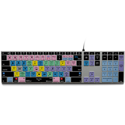 KB Covers Backlit Pro Teclado de Aluminio para Final Cut Pro macOS Ultradelgado 4 Niveles de Brillo