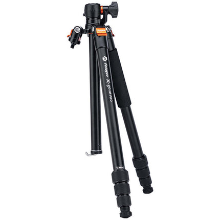 Fotopro X-Go HR Pro trípode horizontal aluminio con monopod y cabezal esférico carga 8 kg altura máxima 159 cm