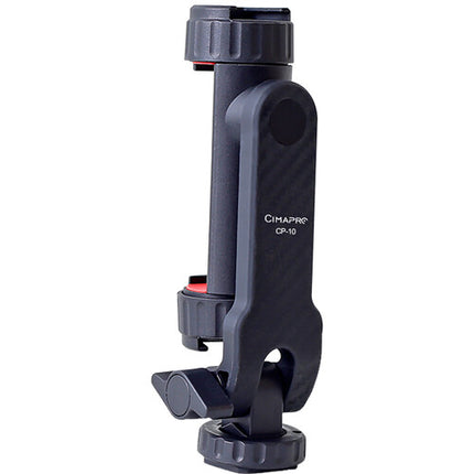 CimaPro CP-10 Trípode y Montura para Smartphone con 2 Cold Shoes y Rotación 360°