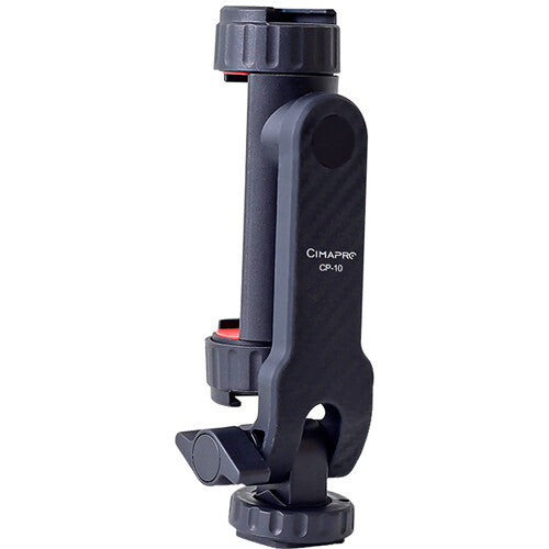 CimaPro CP-10 Trípode y Montura para Smartphone con 2 Cold Shoes y Rotación 360°