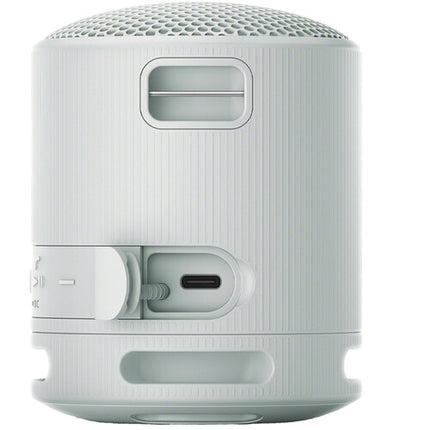 Sony XB100 Altavoz Bluetooth portátil gris resistente agua IP67 16 horas batería cable USB-C