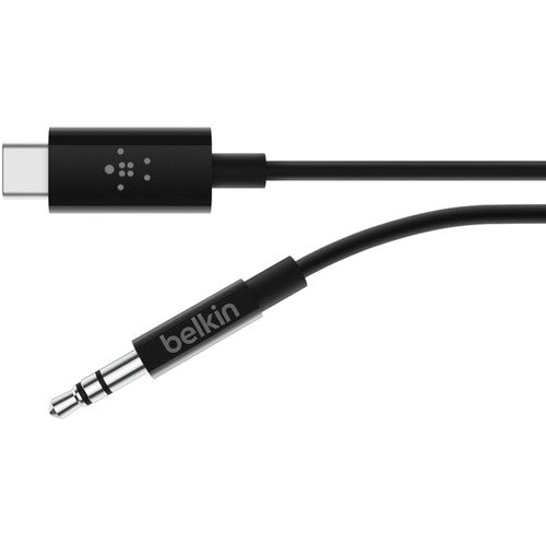 Belkin Cable USB-C a Audio 3.5mm 3 pies Negro con DAC Integrado