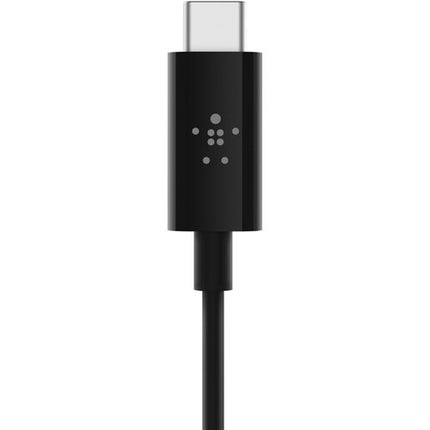 Belkin Cable USB-C a Audio 3.5mm 3 pies Negro con DAC Integrado