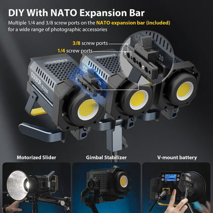 COLBOR 220W Luz de Video LED COB Bi-Color 2700-6500K 52700 Lux