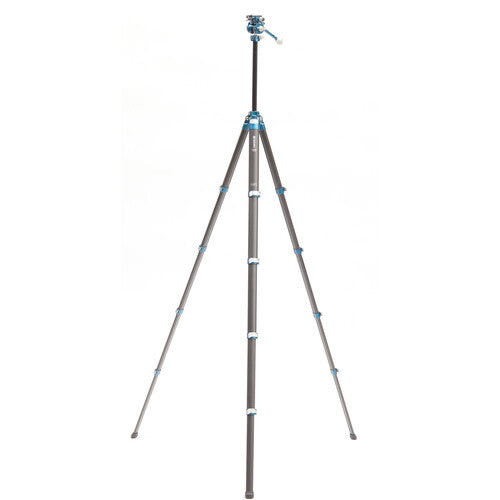 Benro CyanBird Tripode de Fibra de Carbono 5 Secciones 60 Pulgadas con Cabezal 2 en 1 y Estuche