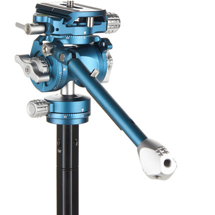 Benro CyanBird Tripode de Fibra de Carbono 5 Secciones 60 Pulgadas con Cabezal 2 en 1 y Estuche