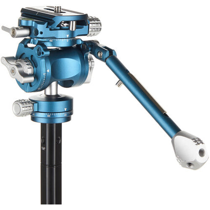 Benro CyanBird Tripode de Fibra de Carbono 5 Secciones 60 Pulgadas con Cabezal 2 en 1 y Estuche