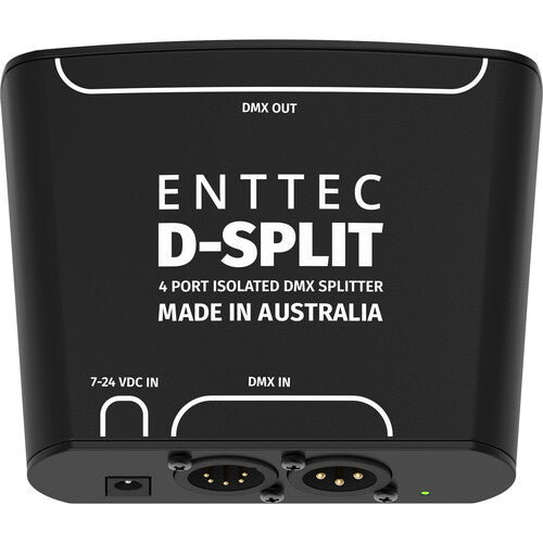 ENTTEC D-Split Divisor DMX con 5 salidas de 5 pines y fuente de poder