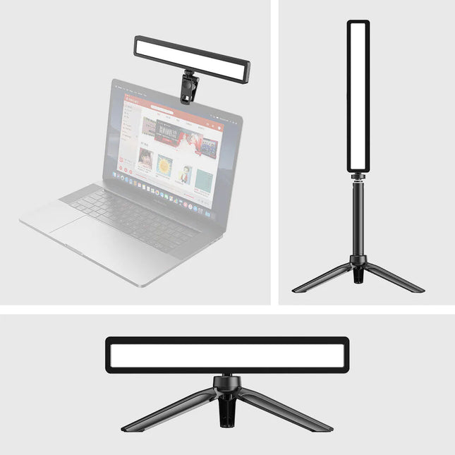 Apexel FL06 Luz LED para Video Conferencia Temperatura Ajustable y Tripie